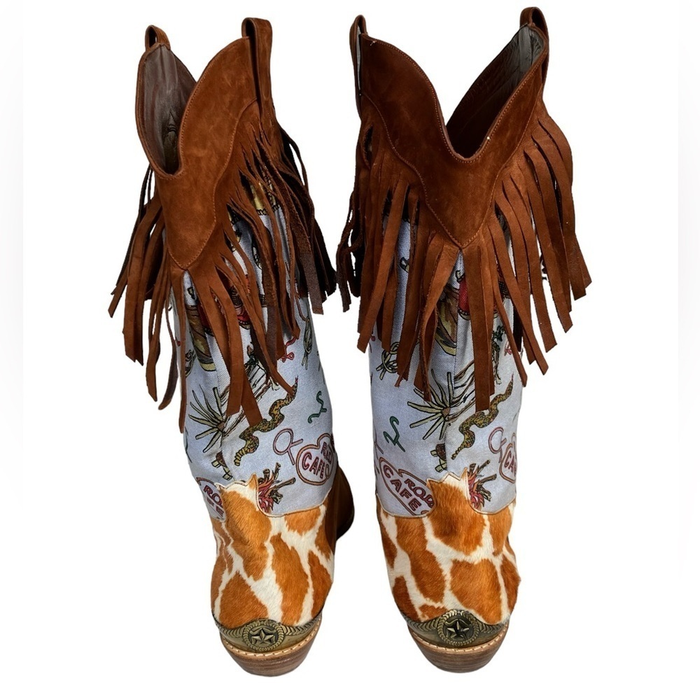 Nicole Miller Stuart Weitzman Cowboy Boots Size 9.5 - Picture 4 of 10